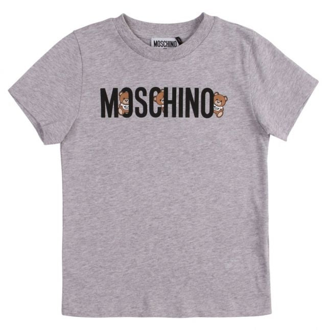 Boys Grey Melange Hidden Toy Logo S/s T Shirt