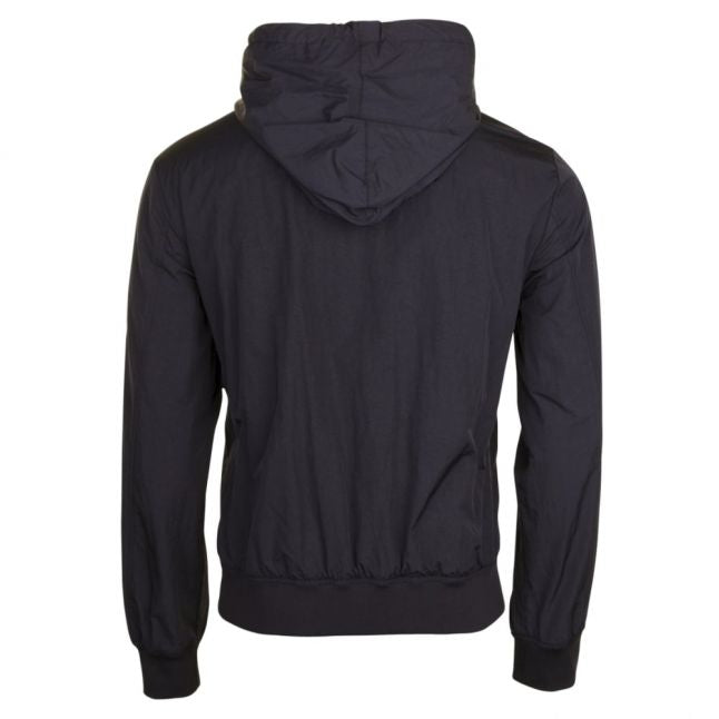 Mens Black Tonal Love Hooded Jacket