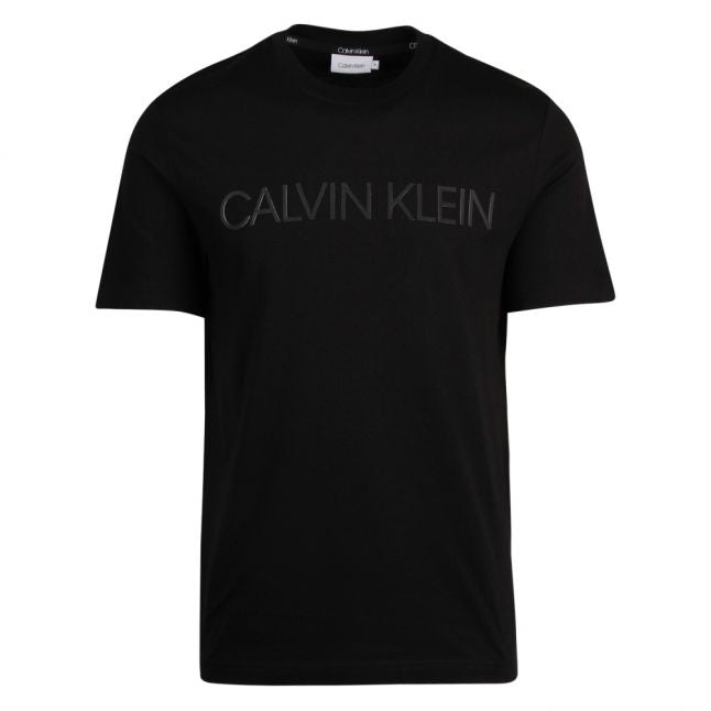 Mens Black 2-Tone Logo S/s T Shirt