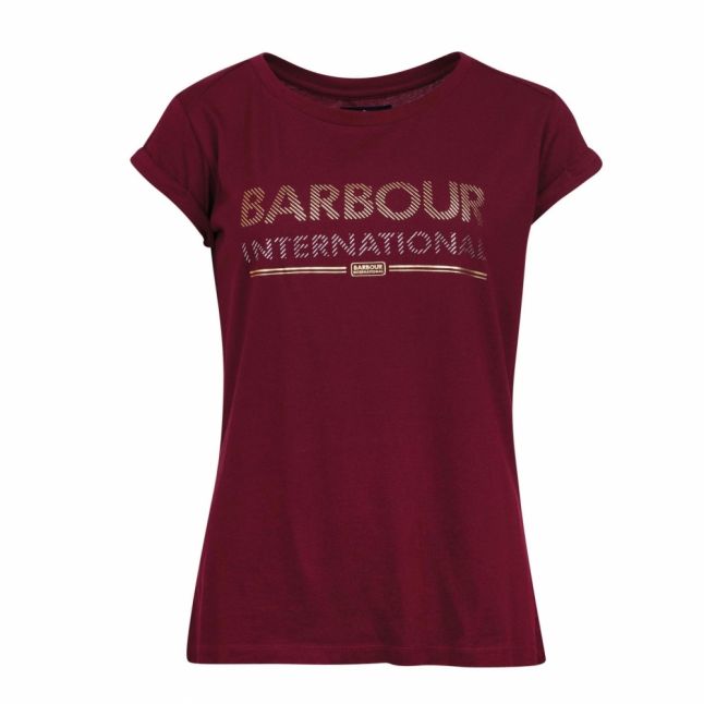 Womens Dark Rhubarb Strike S/s T Shirt