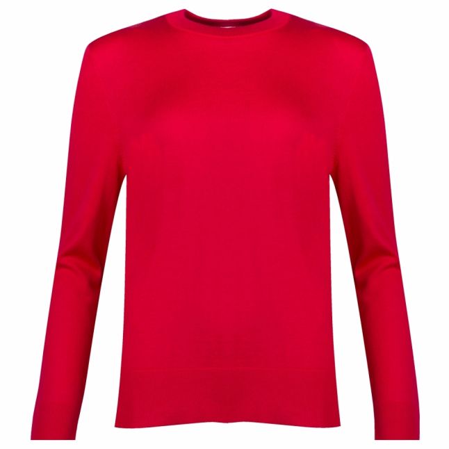 Casual Womens Bright Red Ibinni Crew Neck Knitted Top