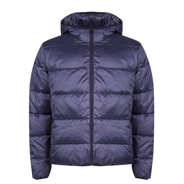 Paul & Shark Mens Navy Branded Padded Hood Jacket