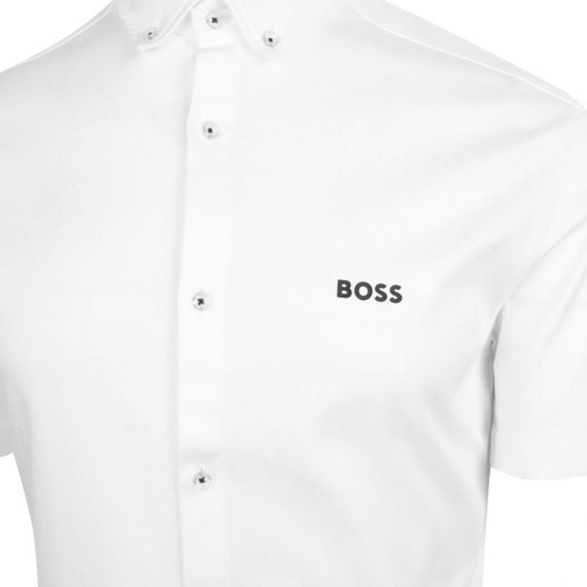 Mens White Biadia R S/s Shirt