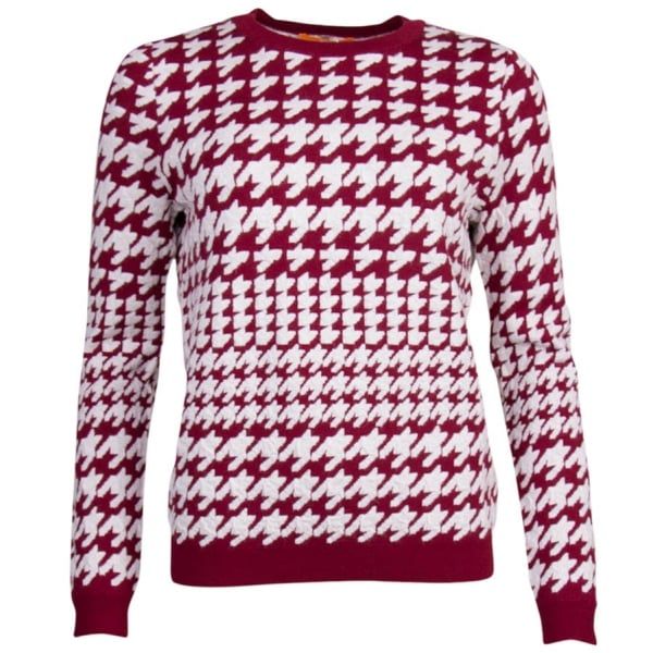 Womens Dark Red Ionna Knitted Jumper