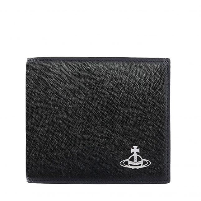 Mens Black Saffiano Billfold Wallet