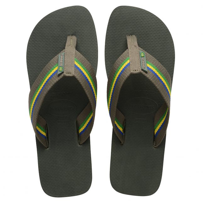 Mens Havaianas Olive Green Urban Brasil Flip Flops