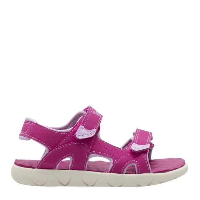 Youth Pink Perkins Row 2-Strap Sandals (31-35)