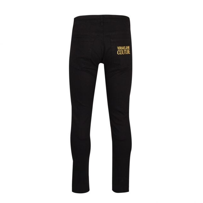 Mens Black Branded Slim Fit Jeans