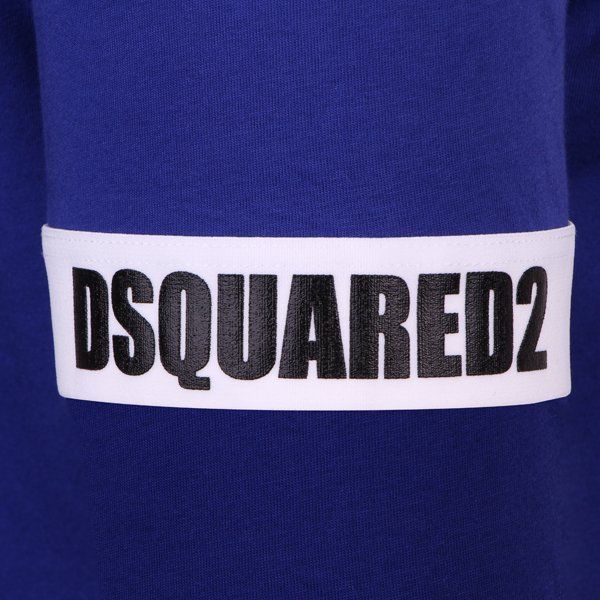 Mens Dsquared2 Navy Blue Logo Armband S/s T Shirt