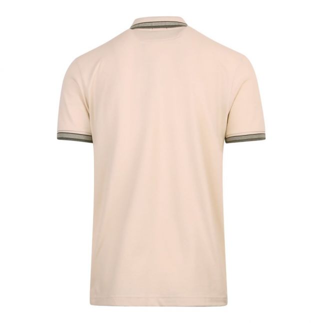 Mens Open White Paddy S/s Polo Shirt