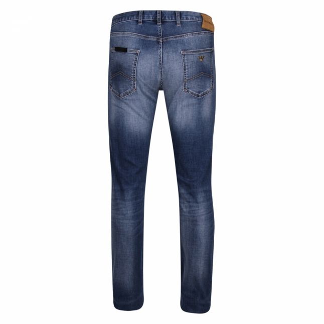 Mens Blue Wash J10 12oz-Denim Skinny Fit Jeans