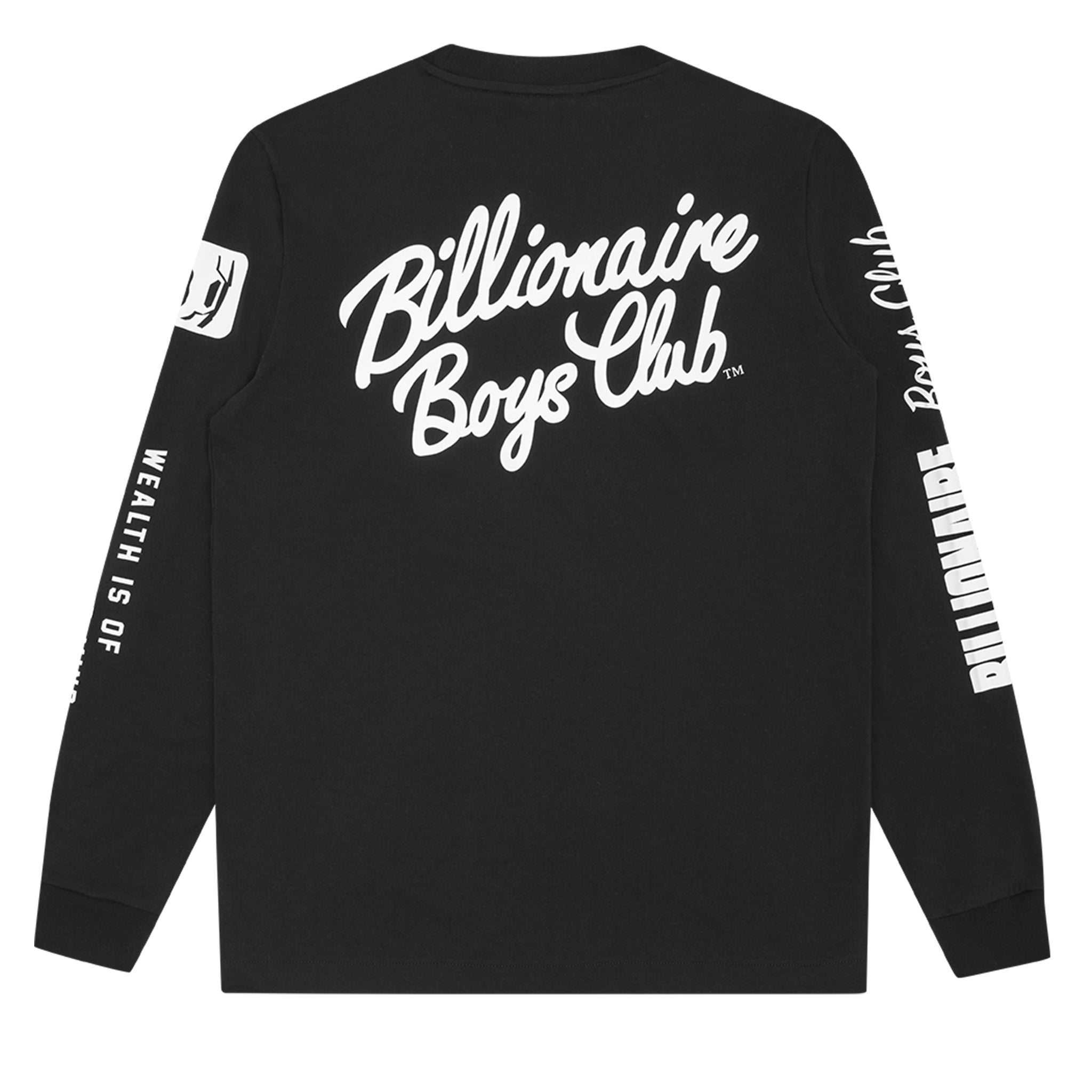 Mens Billionaire Boys Club Black Multi Print L/s T Shirt