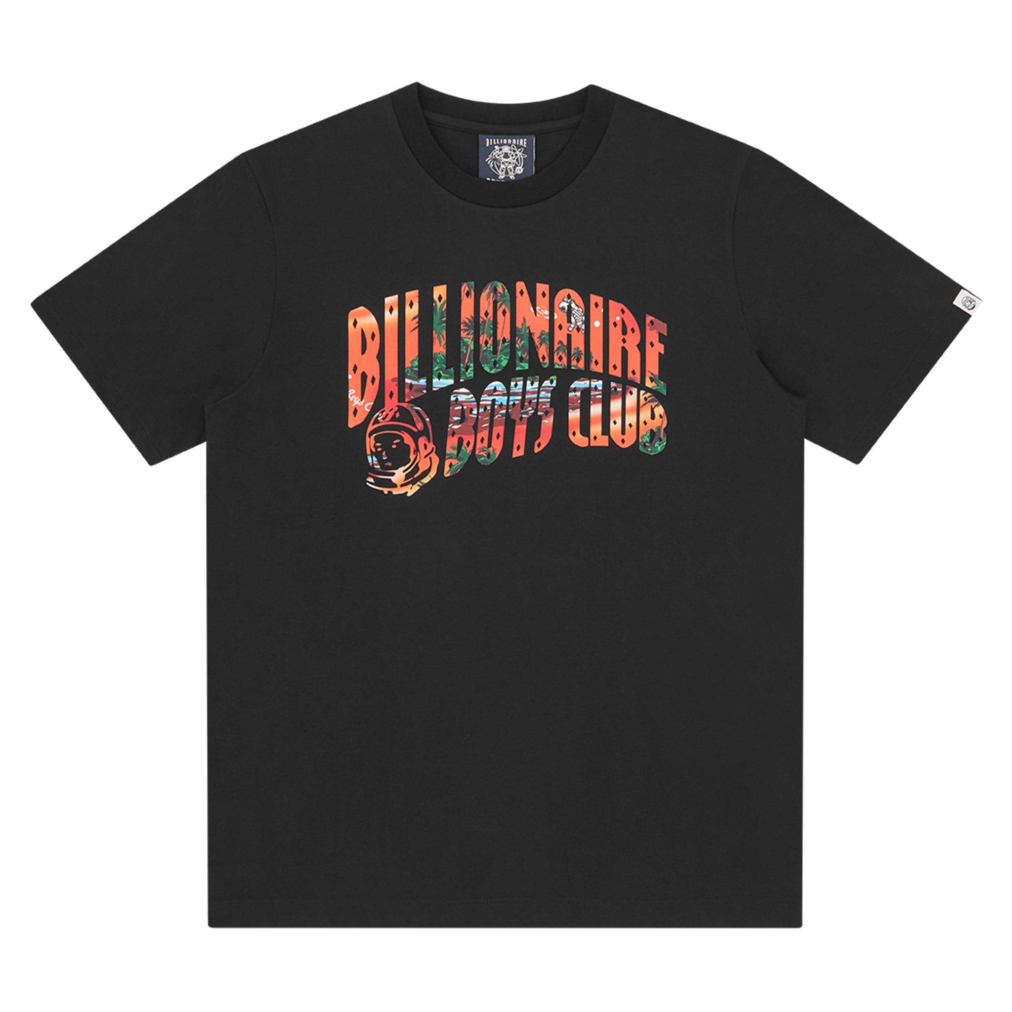 Mens Billionaire Boys Club Black Tropical Fill Arch Logo S/s T