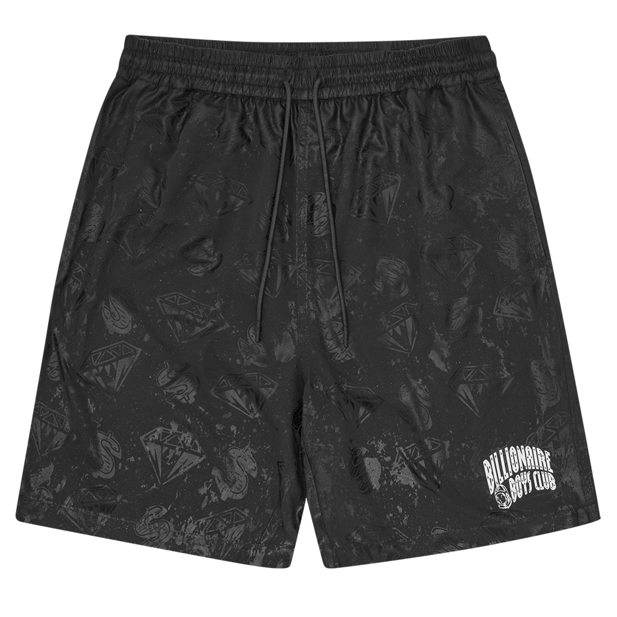 Mens Billionaire Boy's Club Black Diamonds & Dollars Water Reactive Swim Shorts