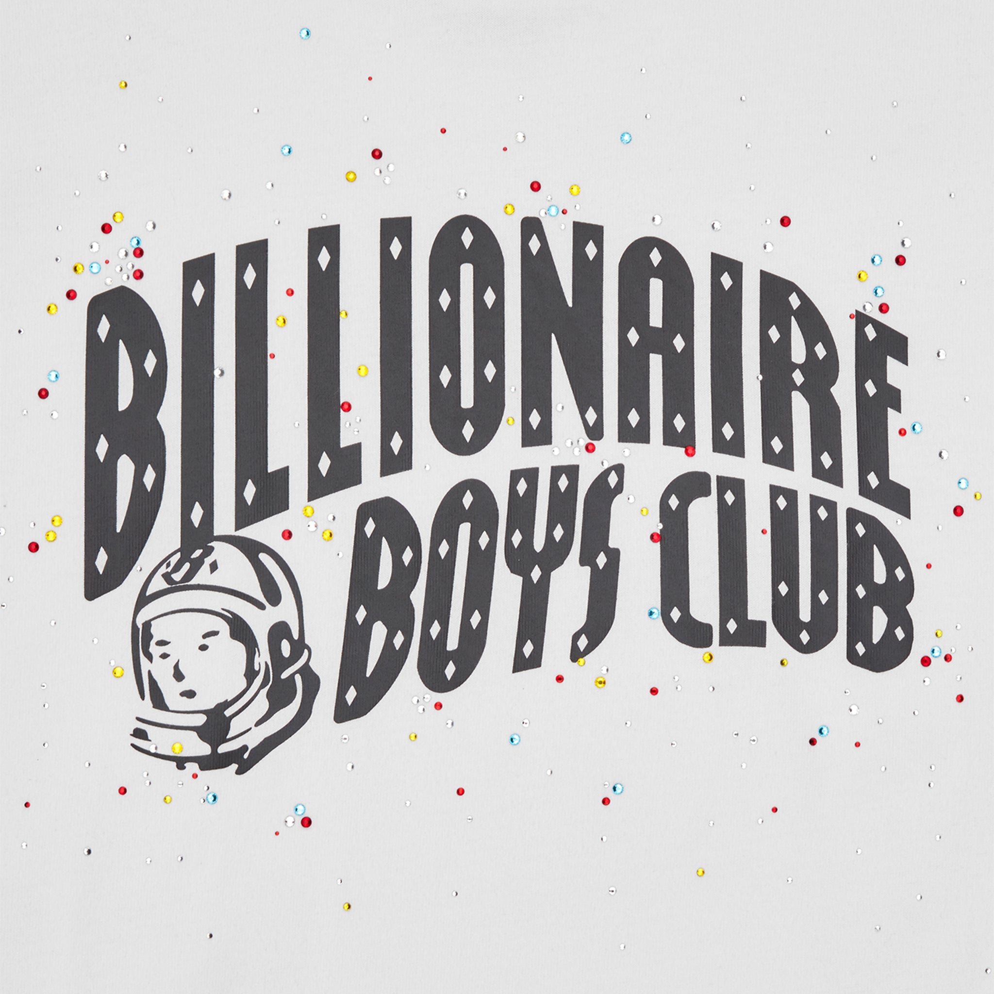 Mens Billionaire Boy's Club White Embellished Arch Logo S/s T Shirt