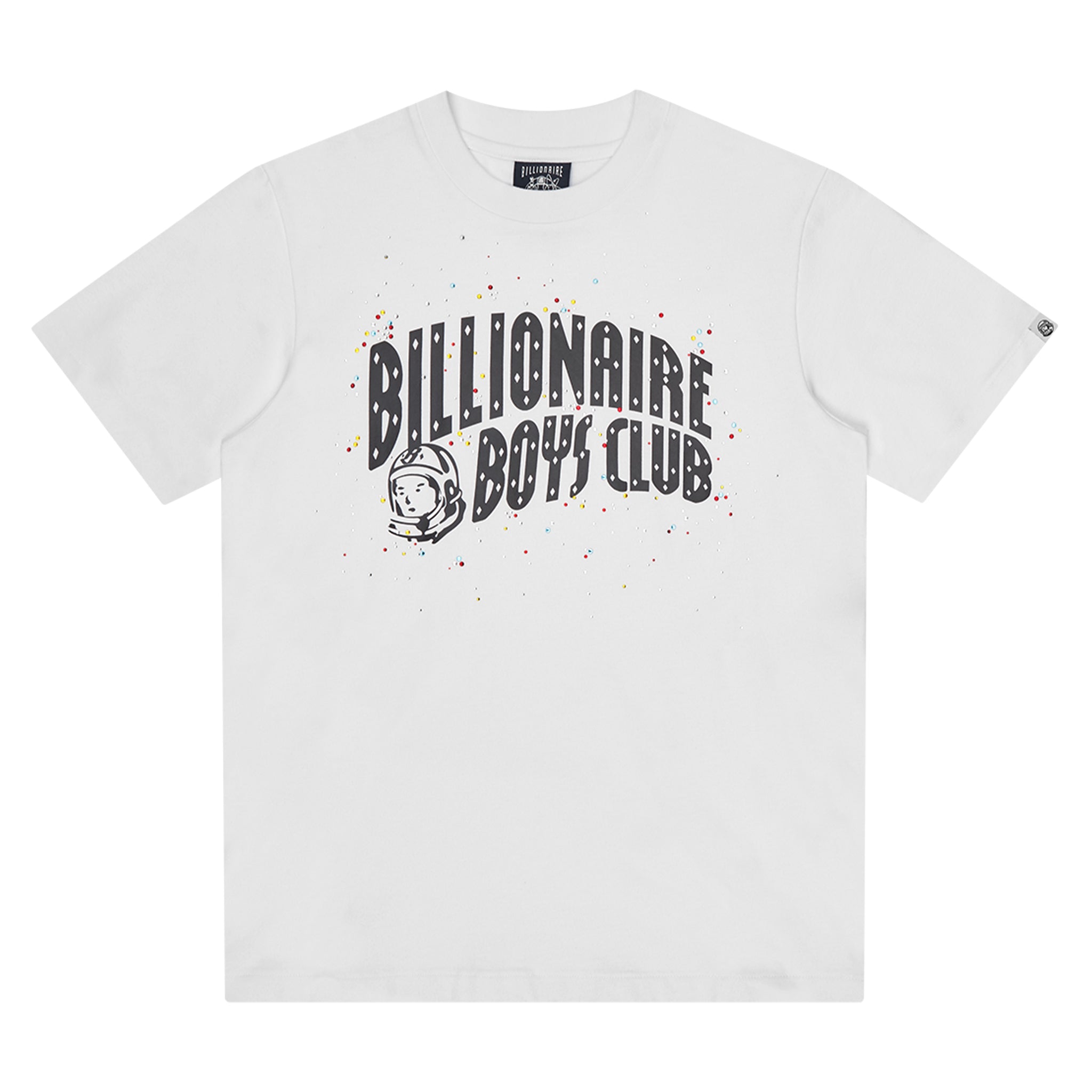 Mens Billionaire Boy's Club White Embellished Arch Logo S/s T Shirt