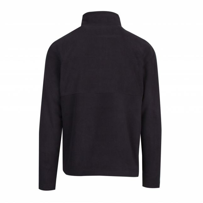 Mens Black Ted Half Zip Fleece