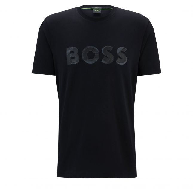 Mens Black Tee Jagged 1 S/s T