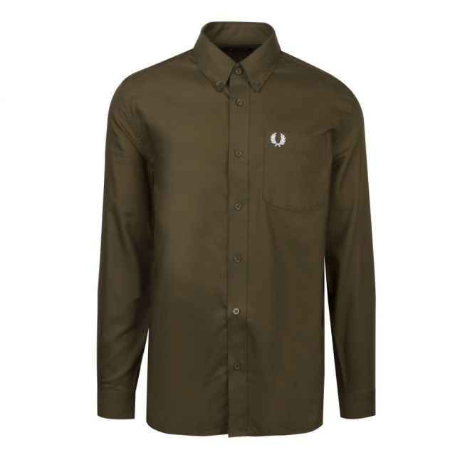 Mens Dark Thorn Oxford L/s Shirt