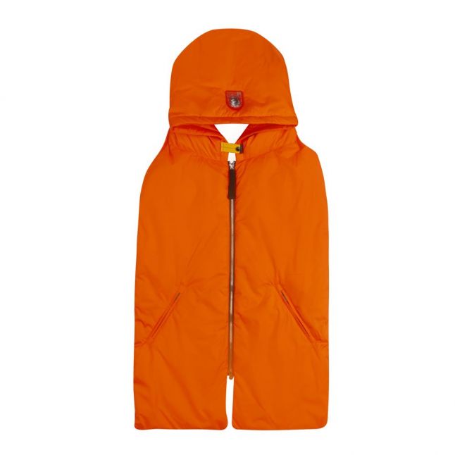 Girls Orange Estelle Hooded Scarf Gilet