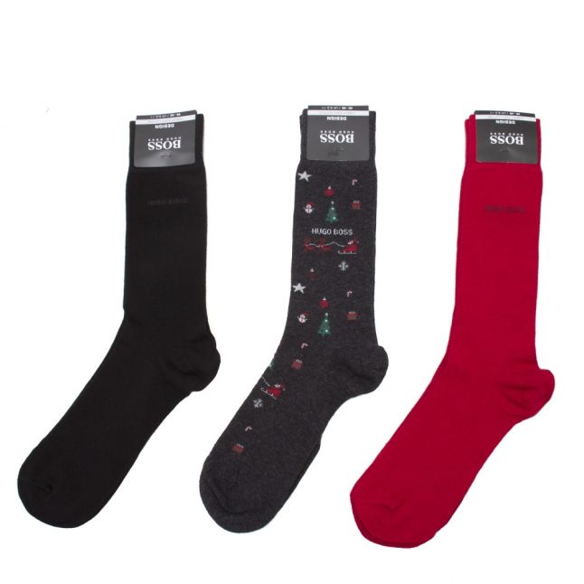 Mens Assorted 3 Pack Festive Socks Gift Set