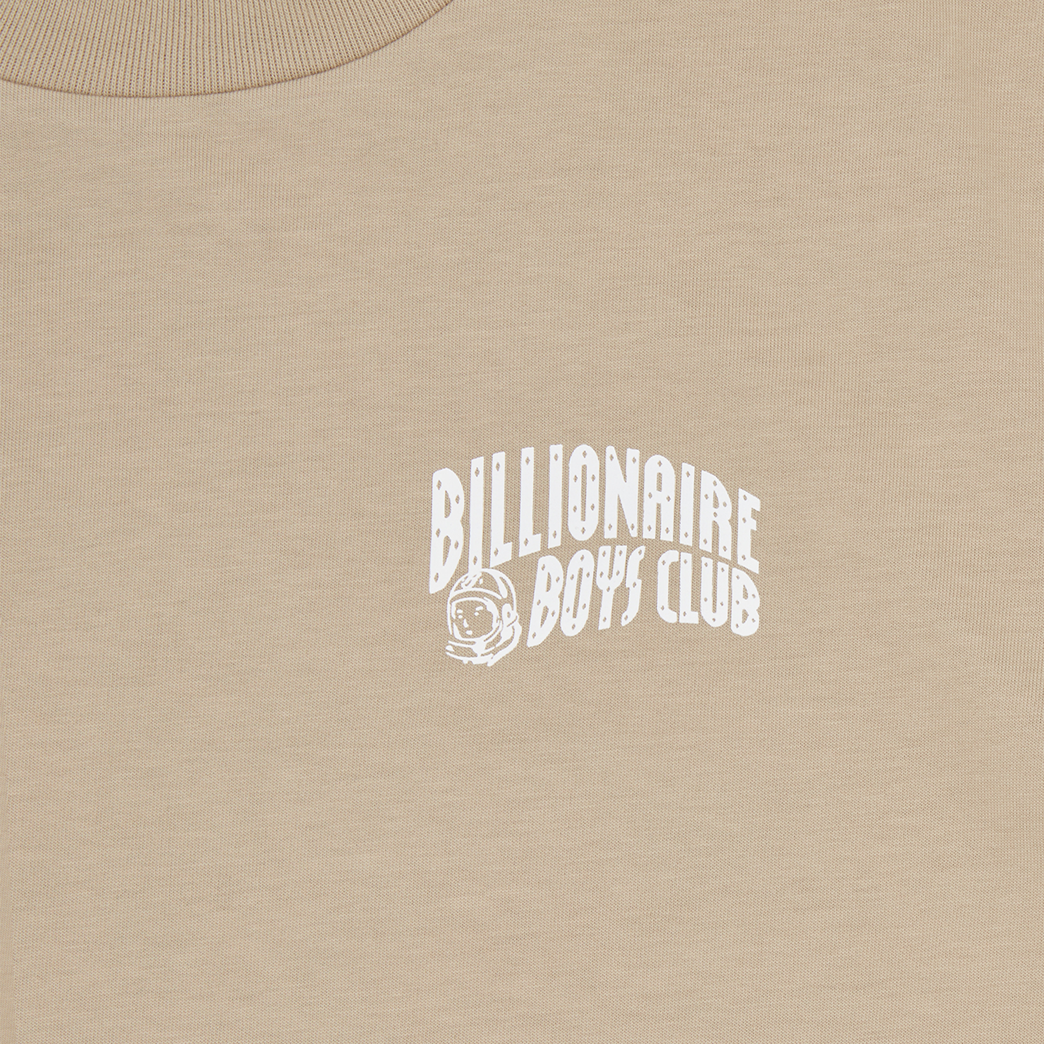 Mens Billionaire Boy's Club Sand/White Logo Small Arch Logo S/s T Shirt