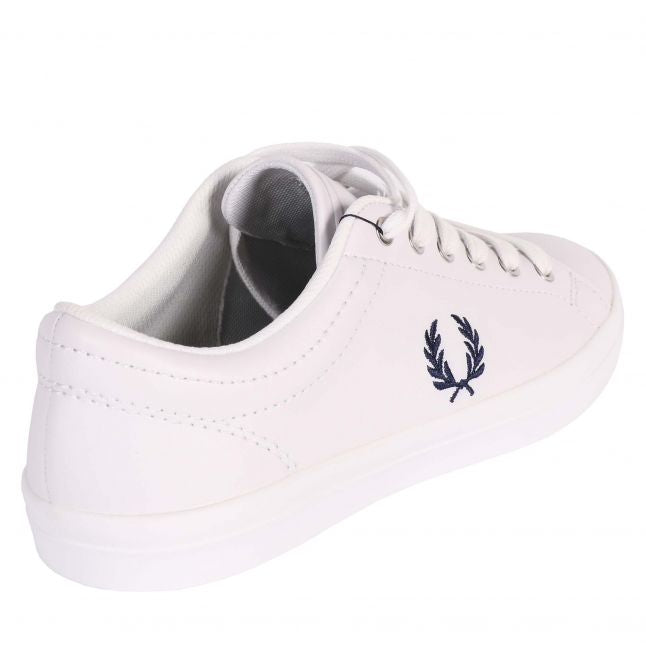 Mens Navy/White Baseline Leather Trainers