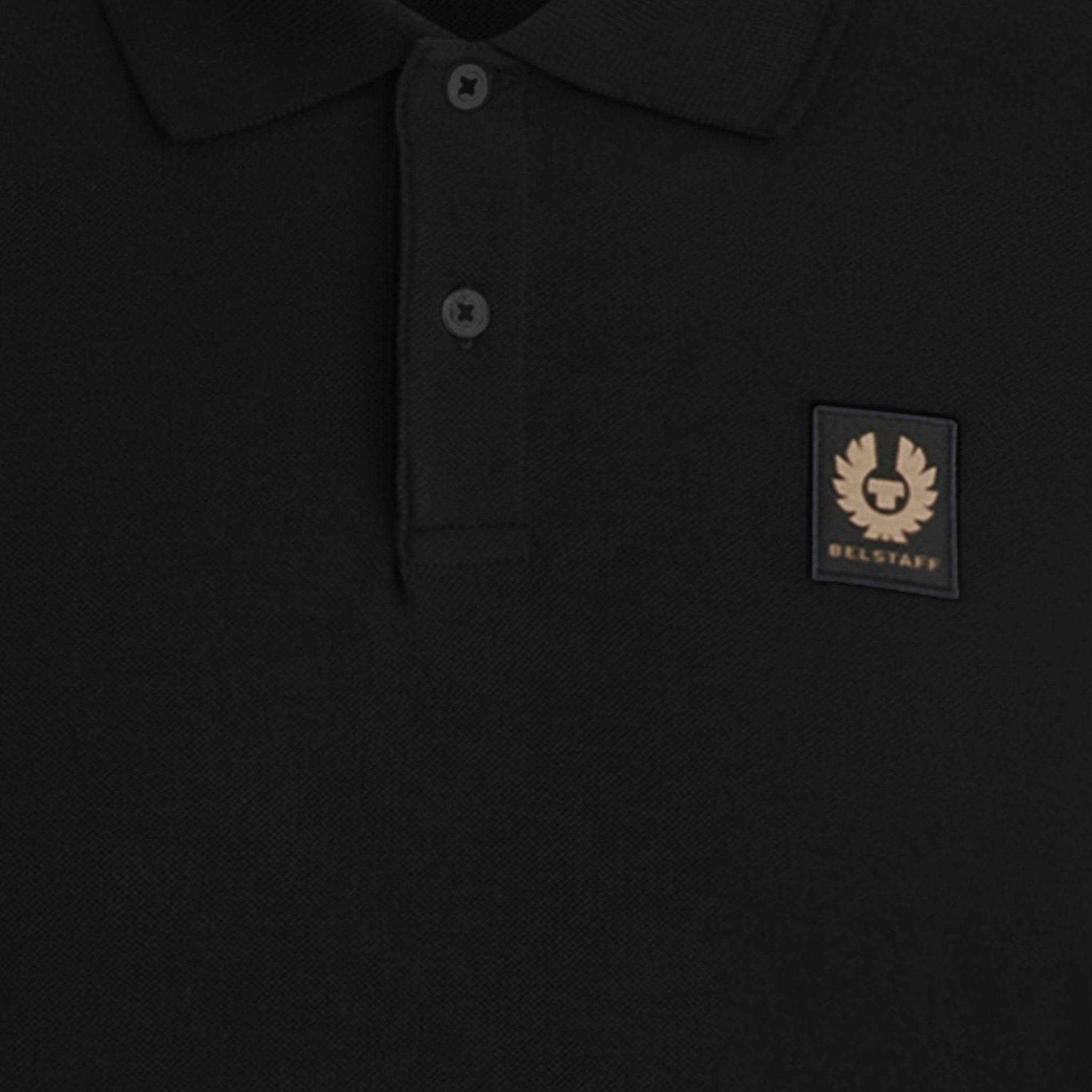 Mens Belstaff Dark Ink Branded L/s Polo Shirt