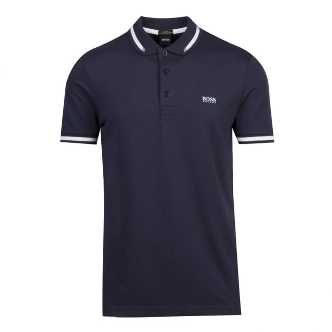 Athleisure Mens Navy Paule Slim Fit S/s Polo Shirt