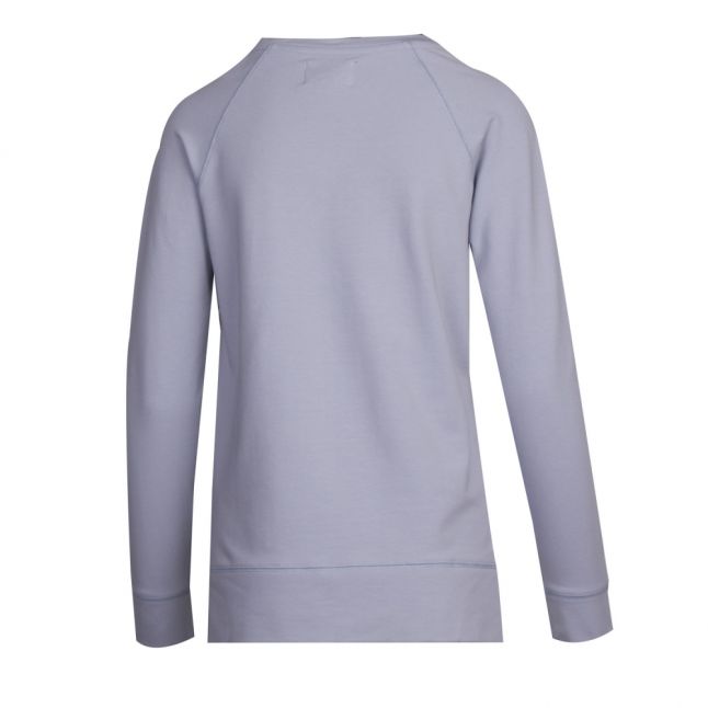 Womens Ice Blue Pitch Overlayer Sweat Top