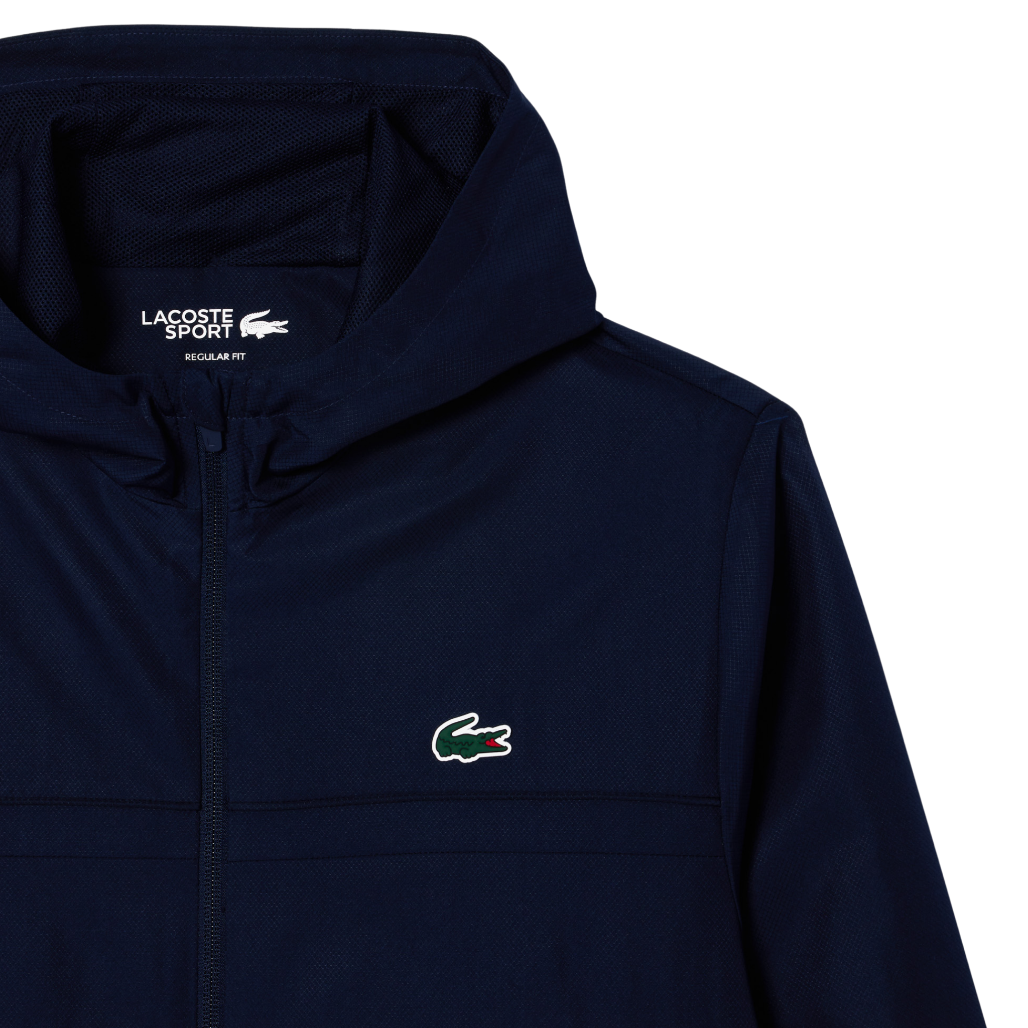 Mens Lacoste Navy Blue Hooded Jacket