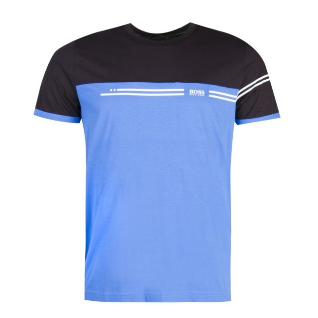 Athleisure Mens Black/Blue Tee 11 S/s T Shirt