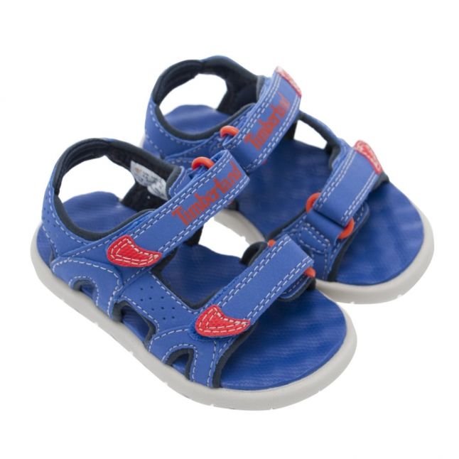 Boys Blue Perkins Row 2 Strap Sandals