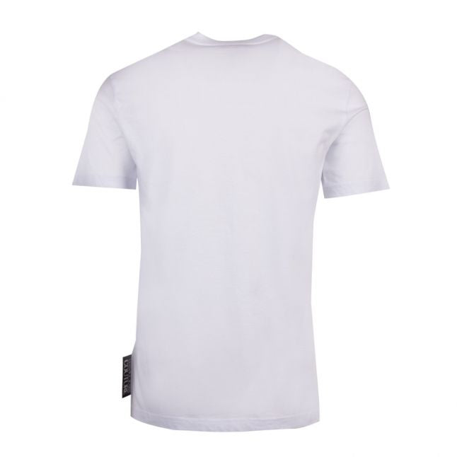 Mens White Foil Couture Logo Slim Fit S/s T Shirt