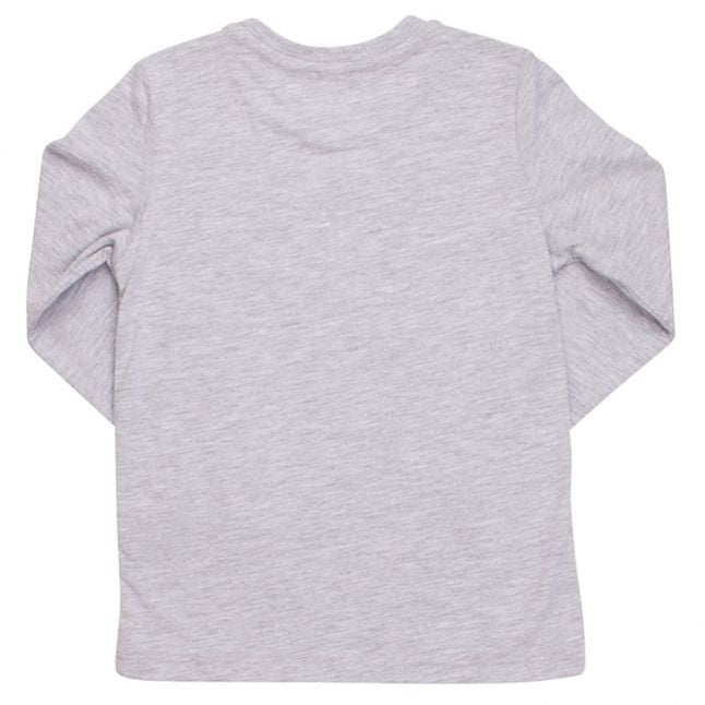 Boys Marled Grey Tiger 40 Bis L/s T Shirt