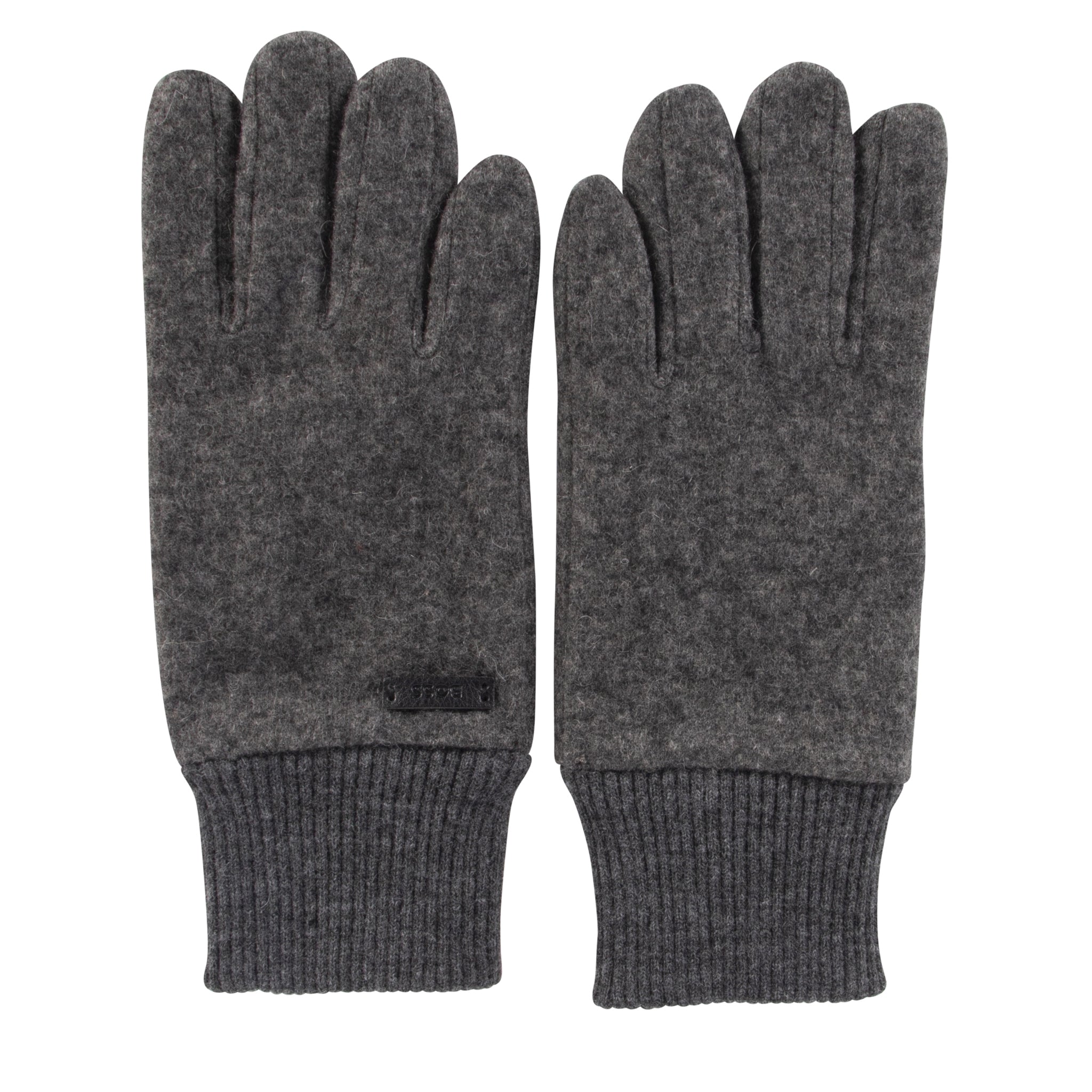 Mens BOSS Medium Grey Kalsper Gloves