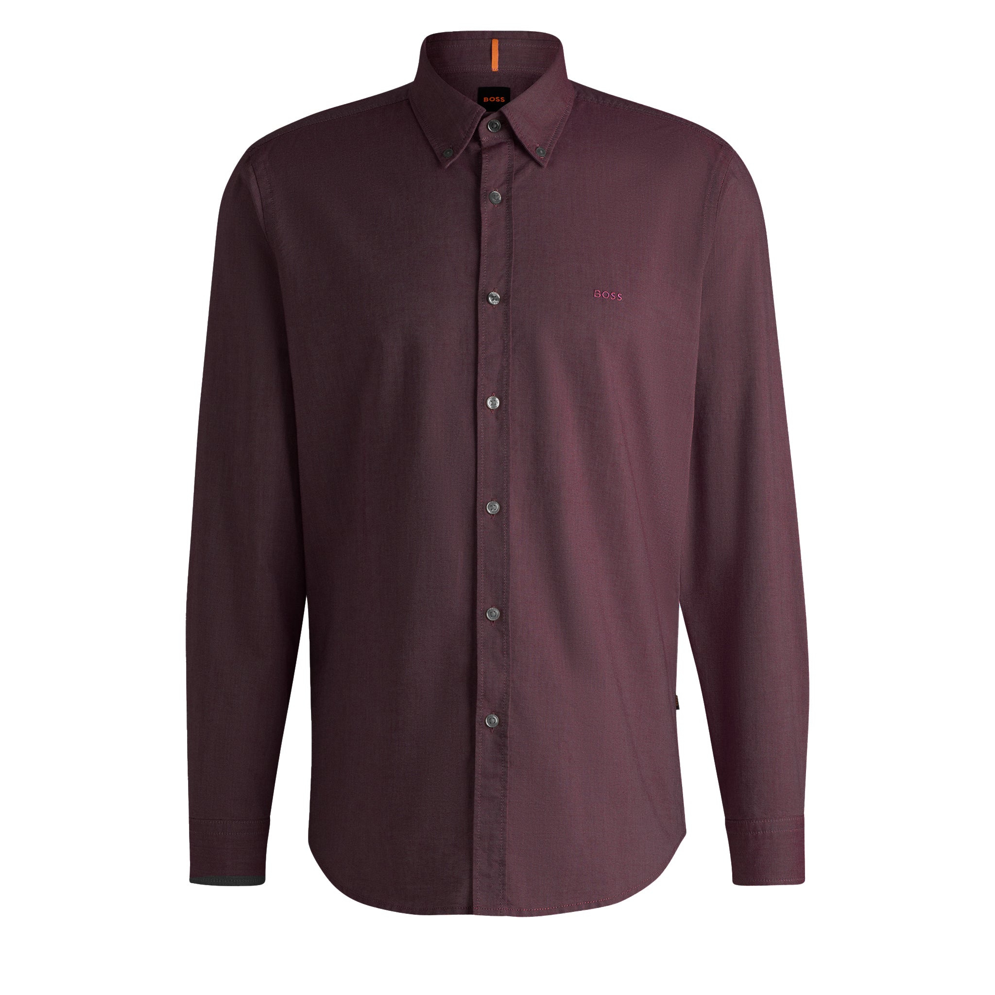 Mens BOSS Purple Rickert_M L/s Shirt