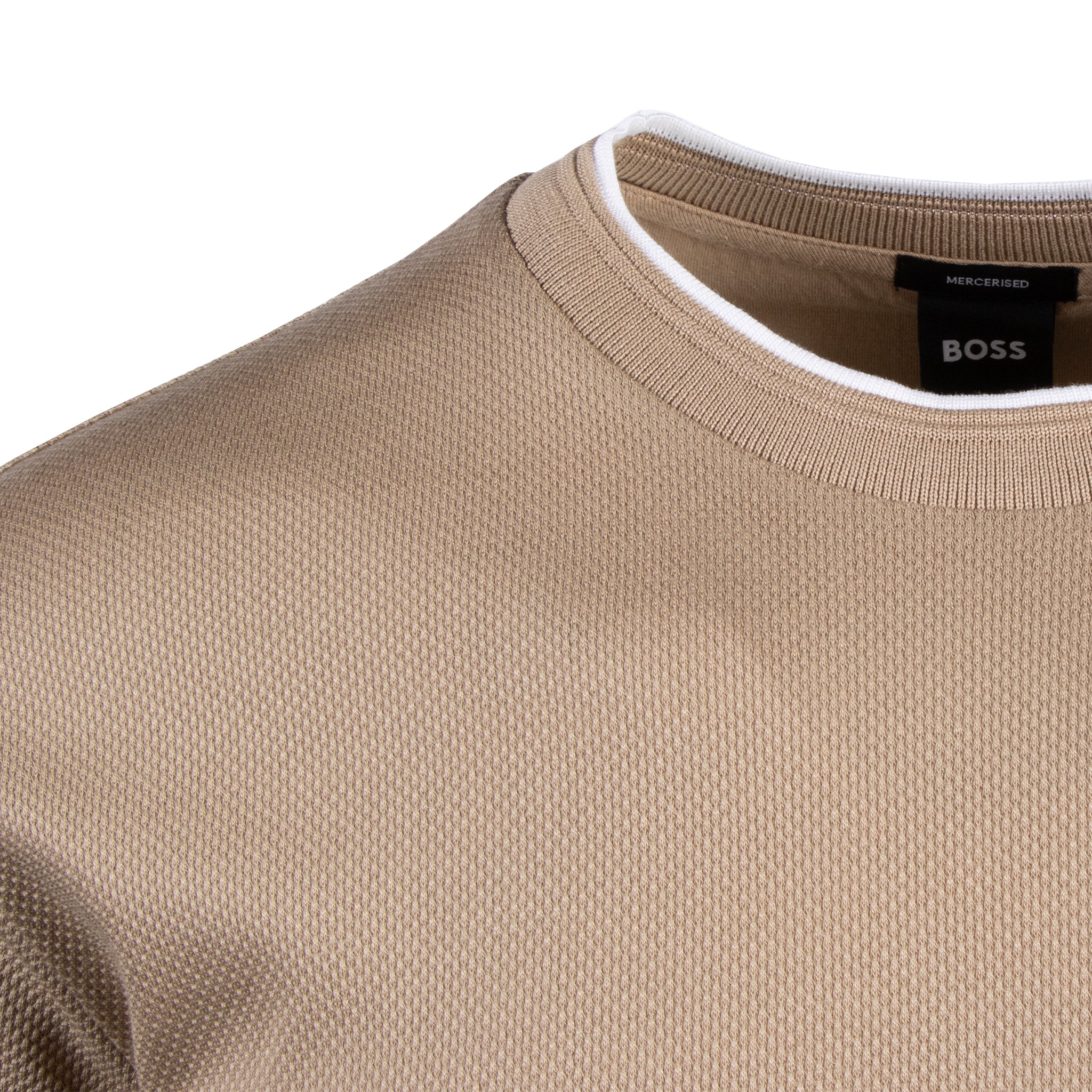 Mens BOSS Light Beige H-Thompson S/s T Shirt