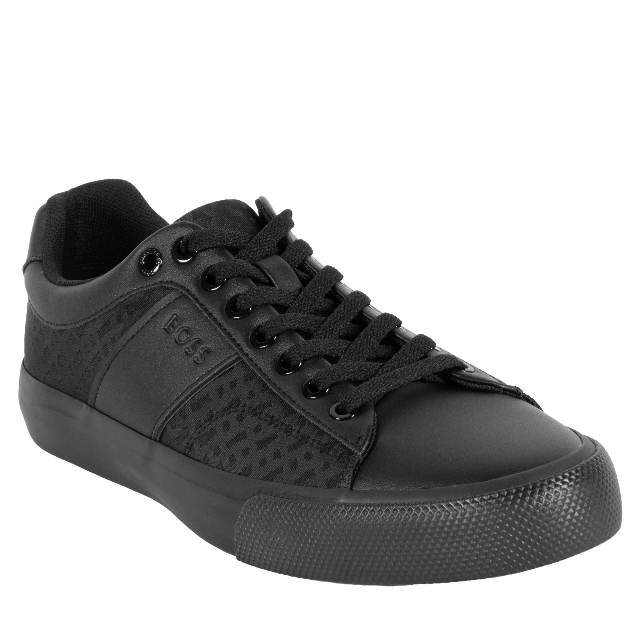 Mens BOSS Black Aiden_Tenn_nymn Trainers