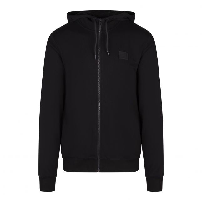 Mens Black Daple_C Zip Up Hoodie