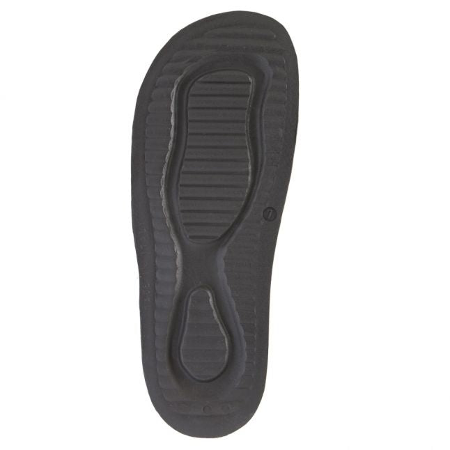 Mens Black Logo Slides