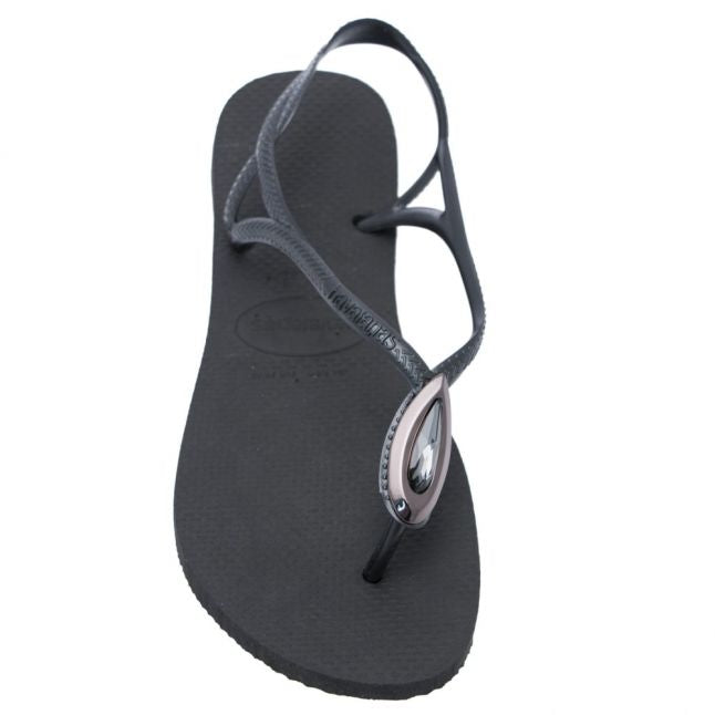 Womens Black Luna Especial Flip Flops