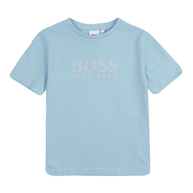 Boys Sea Green Graphic Logo S/s T Shirt