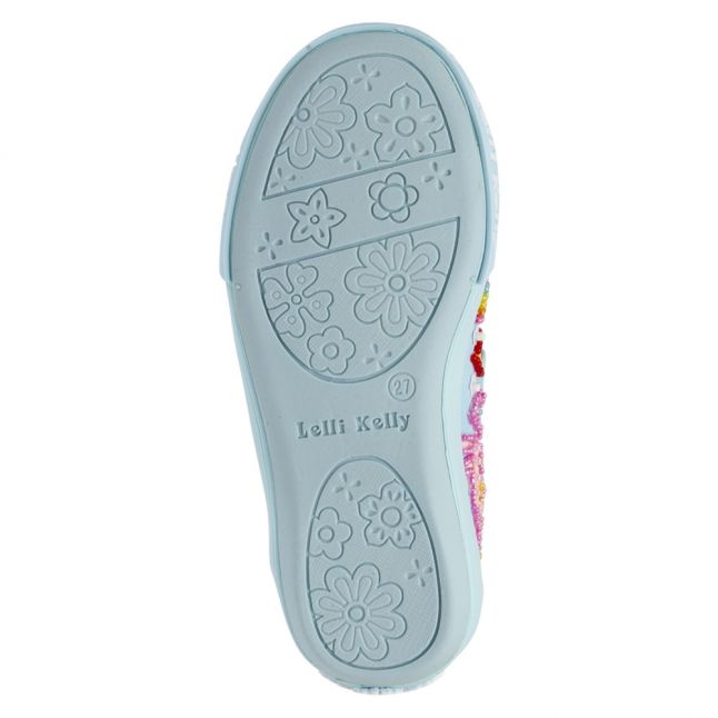 Girls Blue Unicorn Dolly Shoes 24 33