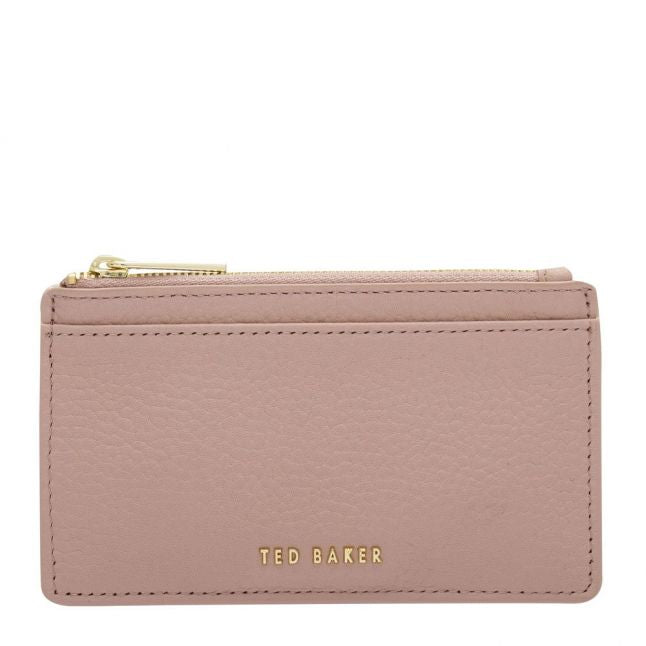 Womens Pale Pink Briell Zip Card Holder