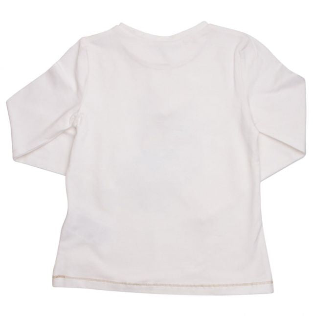 Girls Natural & Ocean Moon L/s T Shirt