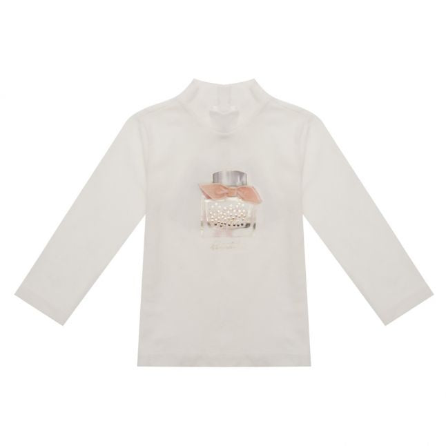 Infant Natural & Rose Perfume Mock Neck Top