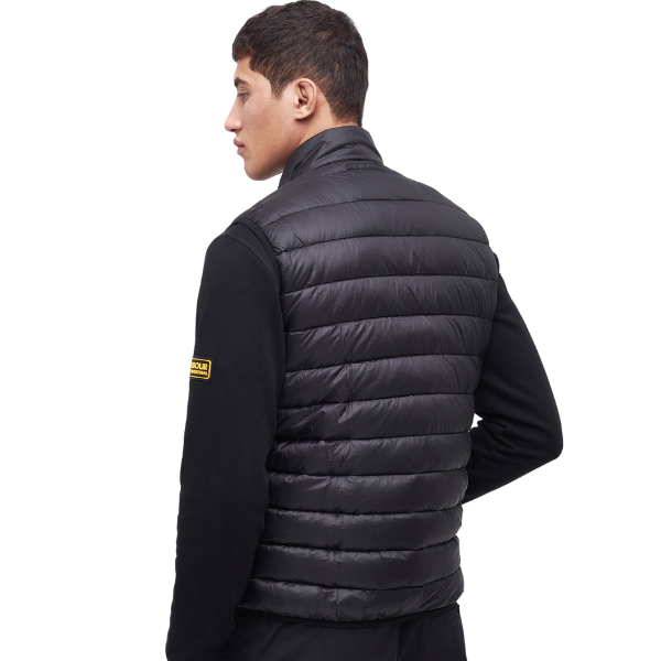 Mens Black Racer Reed Gilet