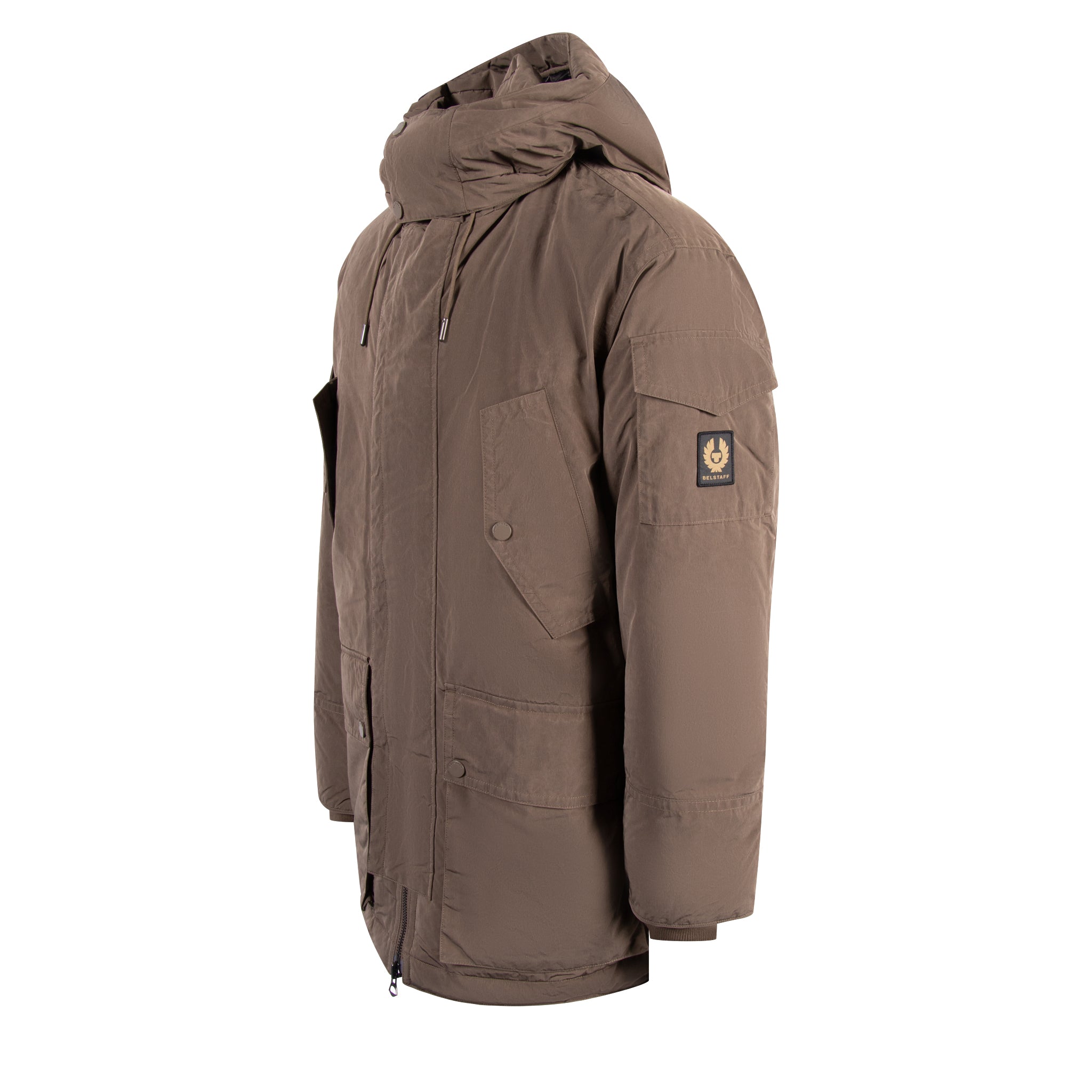 Mens Belstaff Clay Brown Dispatch Down Parka