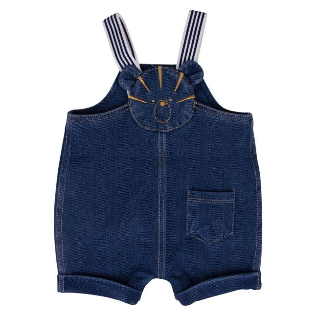 Baby Indigo Denim Tiger Dungarees